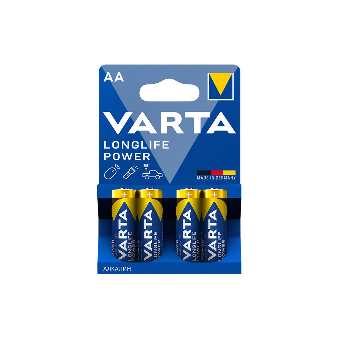 ელემენტი VARTA Longlife Power 4 AA — ელემენტები და ბატარეები